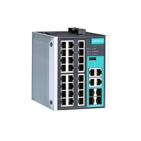Moxa EDS-528E Series switch 24+4G-port Gigabit managed Ethernet switches Layer 2