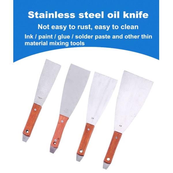 4-18 inch stainless steel inkjet knife solder paste mixing knife oil adjustment knife SMT solder paste