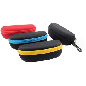 classical eva zipper sunglasses cases with clip