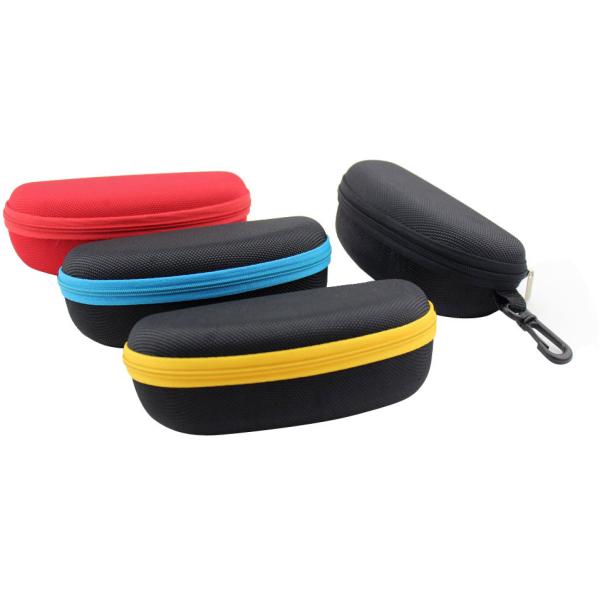 Quality classical eva zipper sunglasses cases with clip wholesale