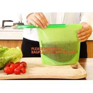 Reusable Silicone Food Storage Bag Washable Silicone Fresh Bag for Fruits