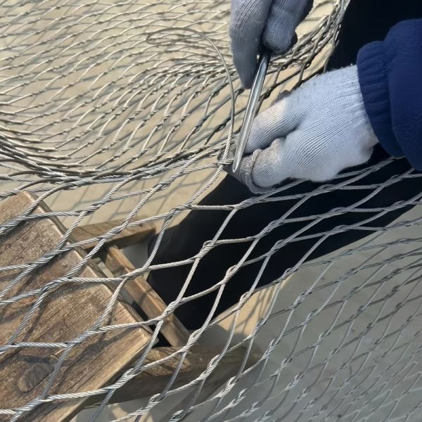 Quality Ss Cable Inter Woven Rope Mesh For Safety Barries wholesale