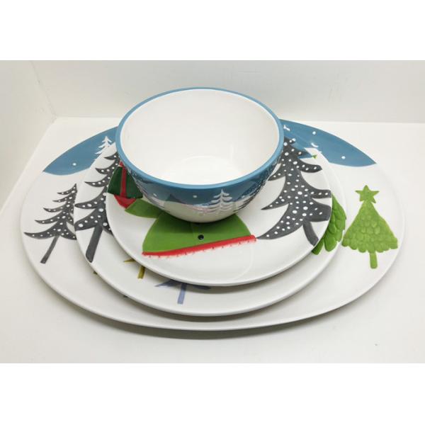 Quality Platter Dinner Plate And Salad Bowl Set Ceramic Houseware Of 4 Dinner Set For Christmas wholesale