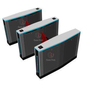 304 Stainless Steel Wing Gate Turnstile Custom Dimension Anti Collision