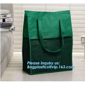 New design recycle rope handle non woven bag with eyelet, Customized printing