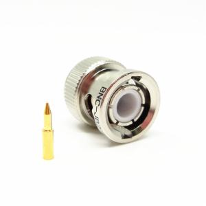 BNC Male Electronic RF Connector For Simi-Rigid / Simi-Flexible 086/SFT-50-2-1