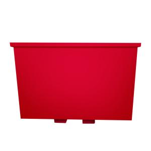 China Outdoor Stackable Steel Scrap Bin Industrial Waste Chain Lift Bins Skip Hopper on sale