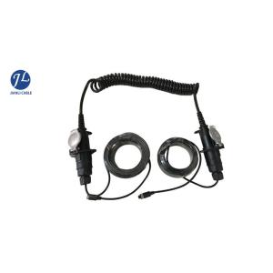 Reverse Backup Camera Coiled Trailer Wire Kit With 7 Pin Socket Plug For 4