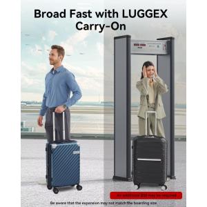Carry On Luggage 22x14x9 Airline Approved - 35L Polycarbonate Expandable Hard