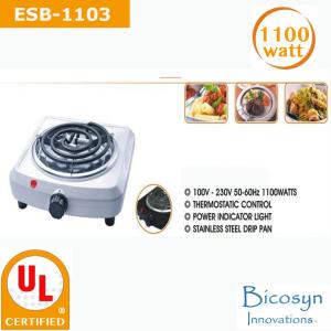 ESB-1103 1100 Watt low price Compact Single Buffet Burner Electric Hot Plate,