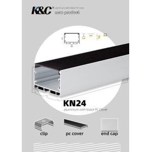 LED Strip Aluminium Casing With W50mm*H35mm LED Channel Diffuser