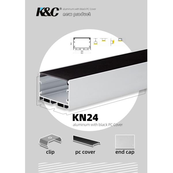 Quality LED Strip Aluminium Casing With W50mm*H35mm LED Channel Diffuser wholesale