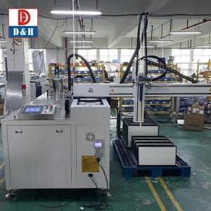 2 Part Bonding Filter Frame Machine for 700x700x100 PU Epoxy Bonding Sealing and