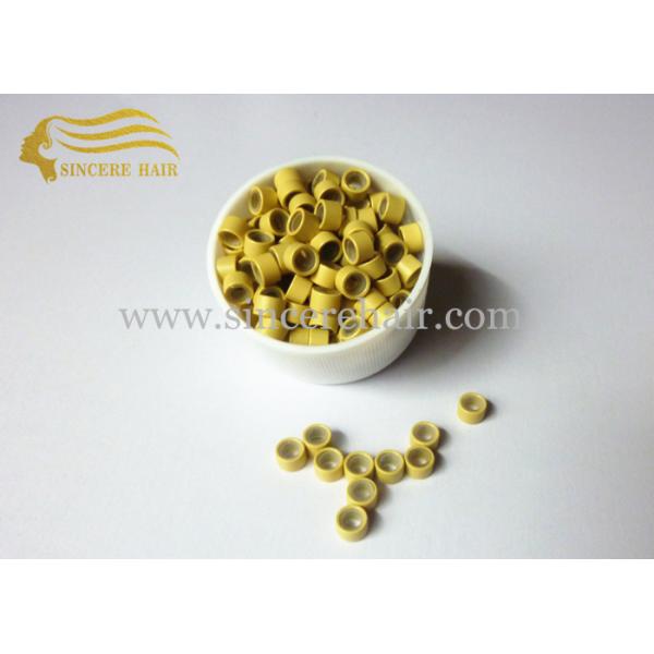 Hair Extension Accessories Micro Links with Silicon For Sale, Blonde Micro Ring for Stick Hair Extensions for Sale Hair Extension Accessories Micro Links with Silicon For Sale, Brown Micro Ring for Stick Hair Extensions for Sale