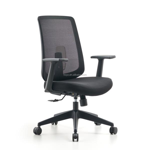 General Commercial Furniture M-062B Mesh Swivel Office Visitor Chair for Conference