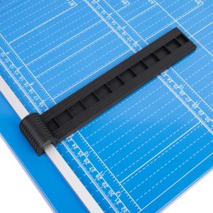 Professional A4 Manual Desktop Paper Cutter with Blue Base and Metal ABS