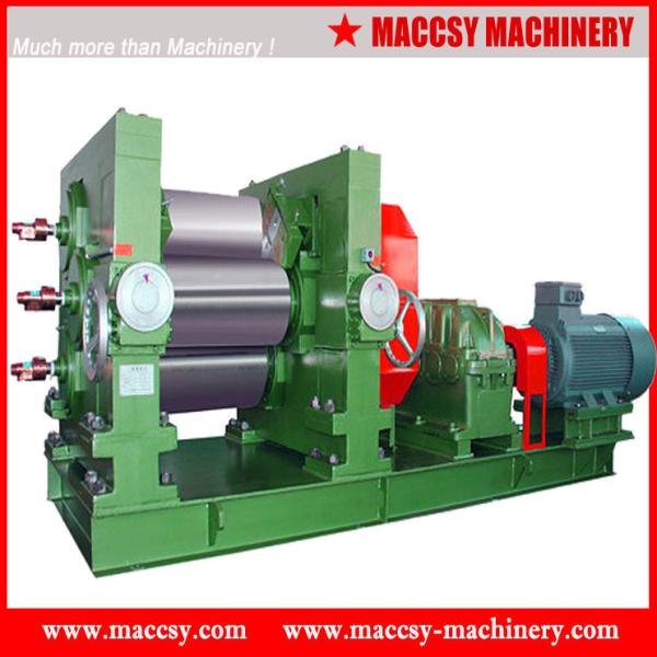 Quality Rubber 3-roller refiner mixing mill RM100 series from Maccsy wholesale
