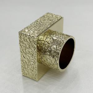 Square Zamak Perfume Caps With Customized Features Die Casting Process