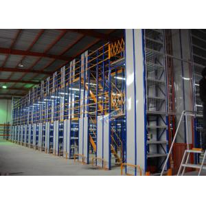 Orange Custom Industrial Rack Mezzanine Steel Structure Space Optimization