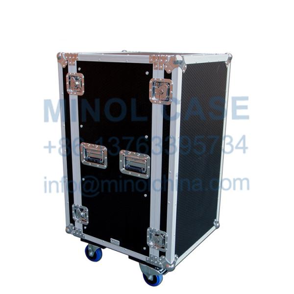 Custom Shockproof 20U Rack Case Flight Case With Wheels For Music Equipment
