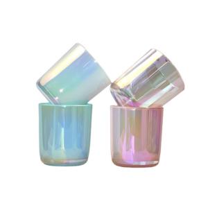 Cheap Glass Cylinder Candle Holder with Rounded Base 8 10 12 15 16 oz Tumbler Candle Vessel for Christmas for sale