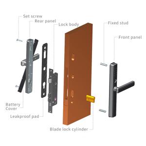 ODM Ttlock Digital Door Lock Zinc Alloy Wifi Smart Lock For Campus