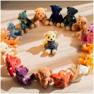Custom plush stuffed animals Joint plush bear doll key chain stuffed animal toys