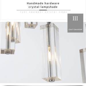 LED Pendant Light Staircase Crystal Chandelier Hanging Lamp Spirl hanging