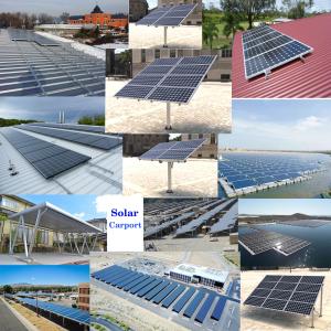 Anodized PV Solar Panel Installation Ground Mounting System for Maximum