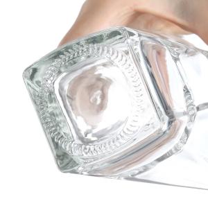 300ml-1000ml Glass Bottle with Crystal White Material and Aluminum Plastic PP