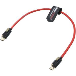 Alvin's Locking USB C Cable for Blackmagic Pyxis URSA 10Gbps 12in Red