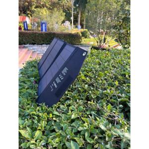 Custom Logo Print Windproof Waterproof Solar Panel Backpack With Monocrystalline