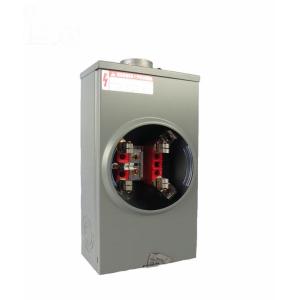 120V 1ph Square Meter Box 4jaw Grey Electrical Distribution Box