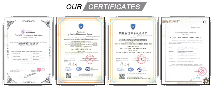 350KW ERW Square Round Tube Mill for Carbon Steel Pipes