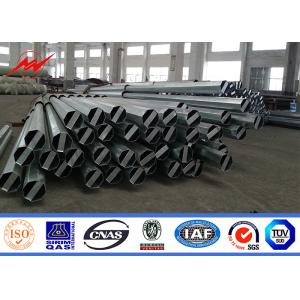 Hot Dip Galvanized Or Painting Electrical Power Pole For Transmission And