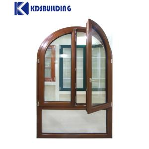 KDSBuilding Swing Residential Casement Round Wooden Window Solid Wooden Window