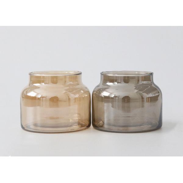 Customized Elegant Romantic Round Glass Candle Jar Decoration Candle Jar for Home