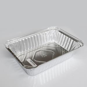 Environmental Friendly Aluminum Foil Container for Square Food Carry Out Baking