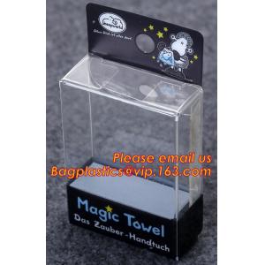 frosted plastic box with hanging hole, Plastic folding box custom PET/PVC/PS