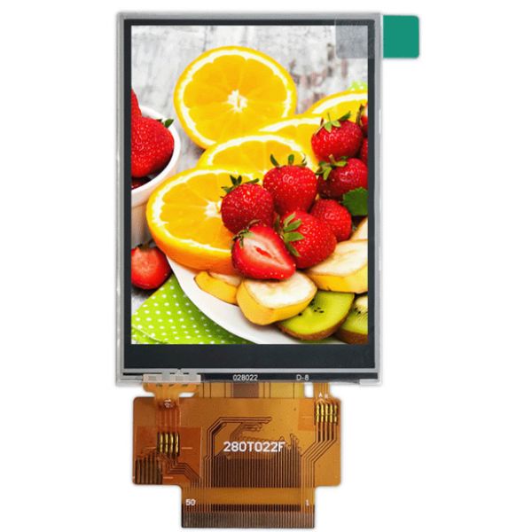 2.8-Inch 240x320 IPS TFT LCD with Resistive Touch & Multiple Interfaces