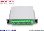 Green 1*8 Fiber Optic Splitter LGX PLC 0.3m Length For Rack Mountable Terminal