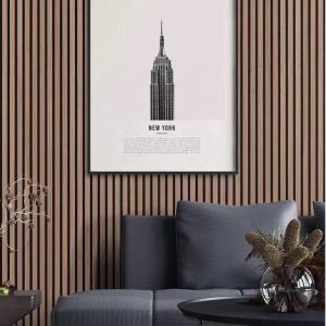 China Fire-Resistant Home Theater Acoustic Foam Wood Wall Board with Glue Installation on sale