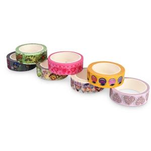 China Solid Color Washi Paper Tape Rubber Adhesive Easily Peels Off Fit Decoration on sale