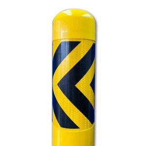 Roadway Safety Remote Control Parking Bollards Yellow Powder Pipe Cast 1000mm