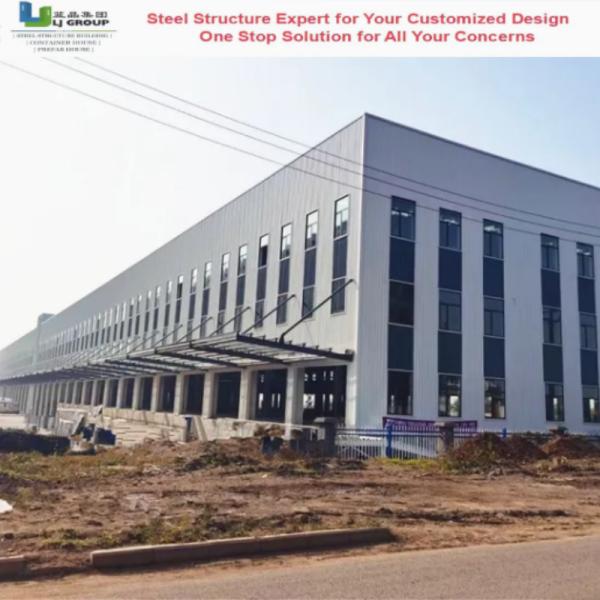 Quality Fireproof Commercial Steel Building Corrugated Color Steel Sheet Frame Braced Structure wholesale