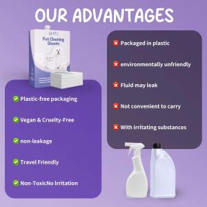 Eco Friendly Pet Clean Sheet Harmless Gentle Biodegradable Customizable