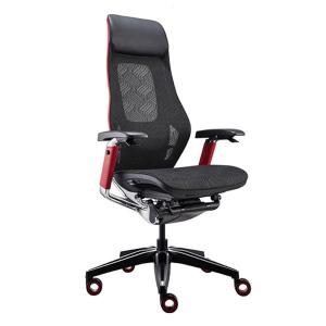 Deluxe Real Leather Headrest 5D Arms Racing Style Breathable Mesh Computer Desk