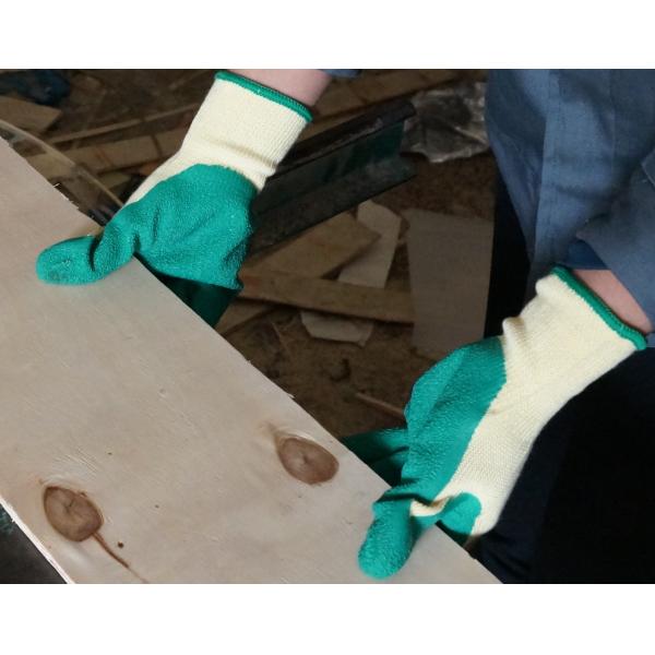 Quality Garbage Handling 10 Gauge Thick Polyester Liner Latex Gloves wholesale