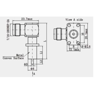High Performance TNC Female Microstrip RF Connector with Right Angle Design