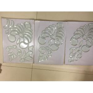 6MM beveled clusters glass with 1/2" beveled width and edge thickness 2MM